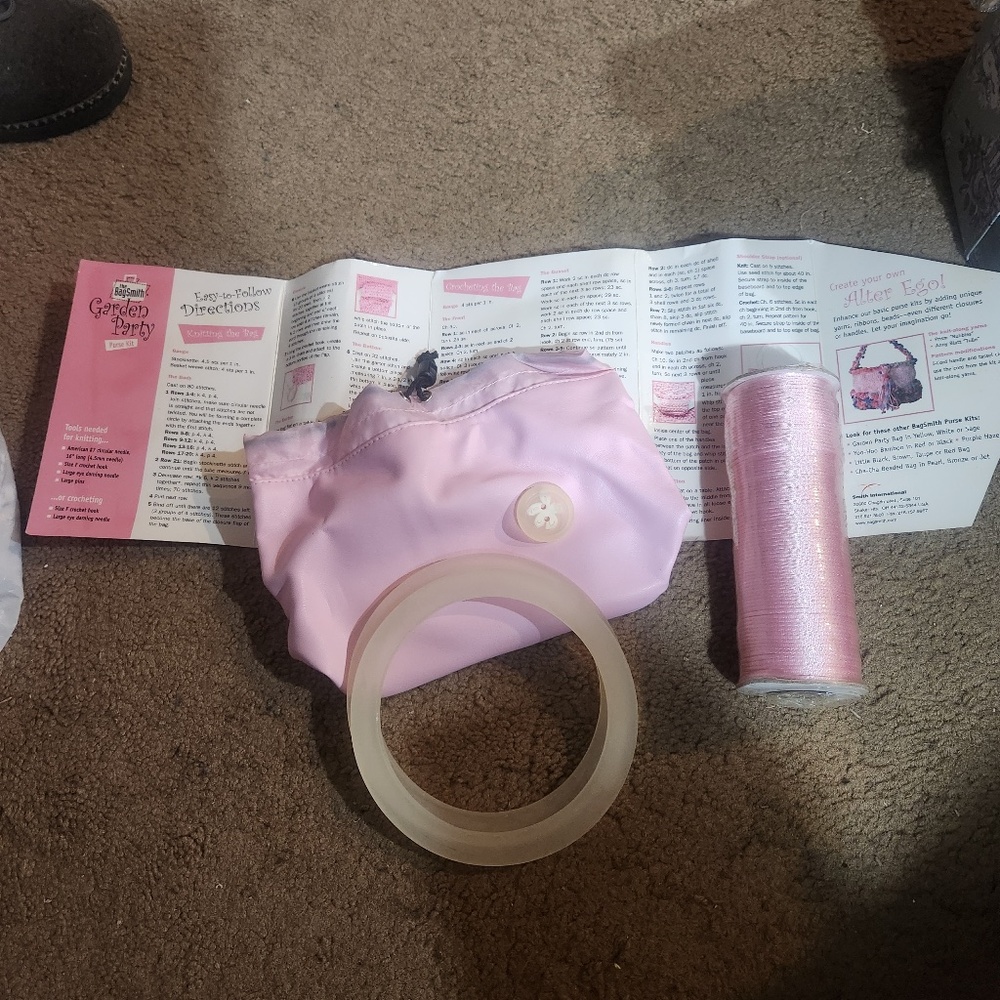The BagSmith Garden Party Pink Purse Kit